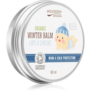 WoodenSpoon Organic Wind & Cold Protection védőkrém arcra és ajakbalzsam 2 az 1-ben gyermekeknek 60 ml