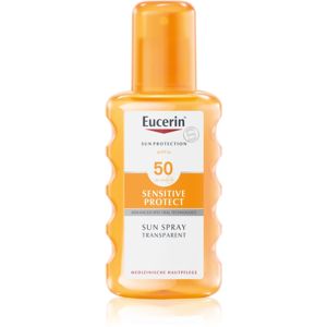 Eucerin Sun Dry Touch Oil Control átlátszó védő spray SPF 50 200 ml
