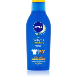 Nivea Sun Protect & Moisture hidratáló napozótej SPF 50+ 200 ml