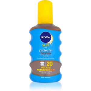 Nivea Sun Protect & Bronze száraz olaj napozáshoz SPF 20 200 ml