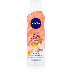 Nivea Silk Mousse Apricot Marshmallow tápláló fürdőhab 200 ml