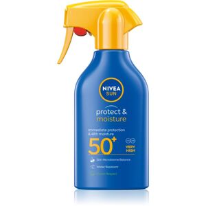 Nivea Sun Protect & Moisture hidratáló napozó spray SPF 50+ 270 ml