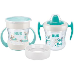 NUK Mini Cups Set Mint/Turquoise bögre 3 az 1-ben 6m+ Neutral 160 ml