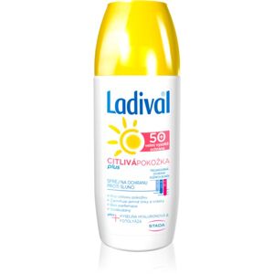 Ladival Sensitive Plus transzparens napozó spray a bőr öregedése ellen érzékeny bőrre SPF 50+ 150 ml