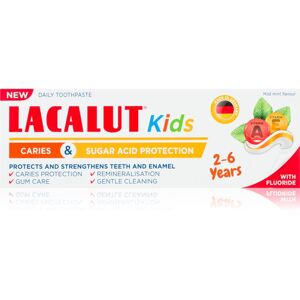 Lacalut Kids Caries and Sugar Acid Protection fogkrém gyermekeknek 2-6y 55 ml