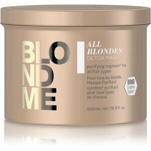 Schwarzkopf Professional Blondme All Blondes Detox detoxikáló és tisztító maszk a szőke és melírozott hajra 500 ml