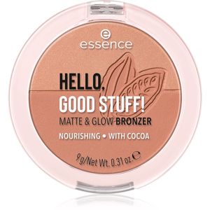 Essence Hello, Good Stuff! Matte & Glow bronzosító púder árnyalat 10 Cocoa-Cool