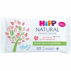Hipp Babysanft Natural nedves tisztító törlőkendők gyermekeknek születéstől kezdődően 10 db