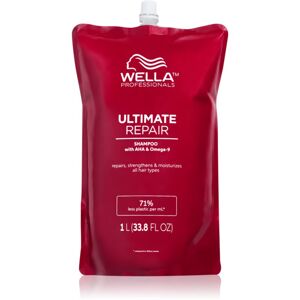 Wella Professionals Ultimate Repair Shampoo hajerősítő sampon a sérült hajra náhradní náplň 1000 ml