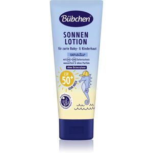 Bübchen Sensitive Sun Lotion SPF 50+ Napfény elleni védelem gyermekeknek SPF 50+ 100 ml
