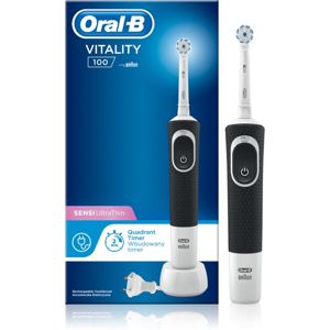 Oral B Vitality 100 Sensi UltraThin D100.413.1 Black elektromos fogkefe D100.413.1 Black