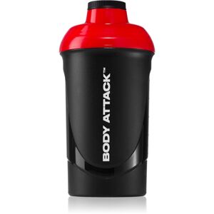 Body Attack Shaker sportshaker BPA-mentes szín Black-Red 600 ml