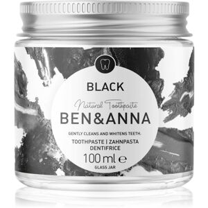 BEN&ANNA Natural Toothpaste Black fogkrém üvegtégelyben 100 ml