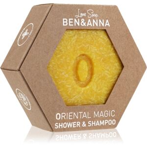 BEN&ANNA Love Soap Shower & Shampoo szilárd sampon és tusfürdő gél 2 az 1-ben Oriental Magic 60 g
