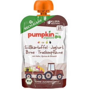 Pumpkin Organics BIO édesburgonya joghurttal, aszalt szilvával, zabpehely bébiétel 100 g