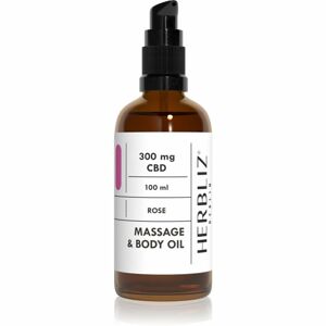Herbliz CBD Massage Oil Rose test és masszázsolaj CBD-vel 100 g