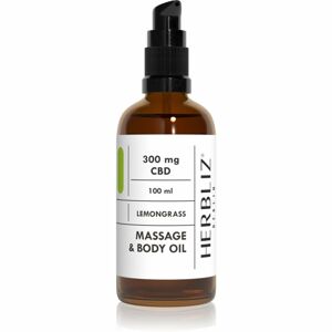 Herbliz CBD Massage Oil Lemongrass masszázsolaj CBD-vel 100 ml
