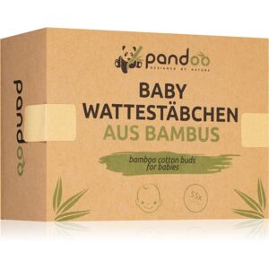 Pandoo Bamboo Cotton Buds for Babies fültisztítók gyermekeknek 55 db