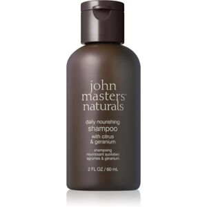 John Masters Organics Citrus & Geranium Daily Nourishing Shampoo tápláló sampon vegán citrus 60 ml