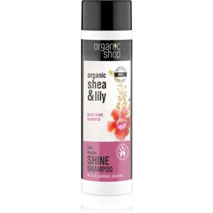 Organic Shop Organic Shea & Lily hidratáló sampon a fénylő és selymes hajért 280 ml