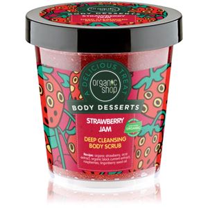 Organic Shop Body Desserts Strawberry Jam mélytisztító peeling testre 450 ml