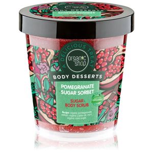 Organic Shop Body Desserts Pomegranate frissítő cukor bőrradír testre 450 ml