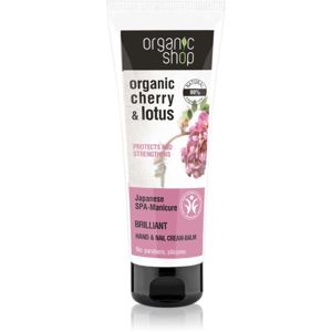 Organic Shop Cherry & Lotus erősítő balzsam kézre és körmökre 75 ml