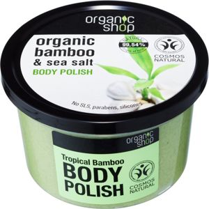Organic Shop Organic Bamboo & Sea Salt energizáló testradír 250 ml