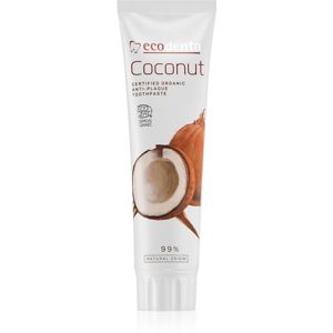 Ecodenta Cosmos Organic Coconut fluoridmentes fogkrém a fogzománc megerősítésére 100 ml