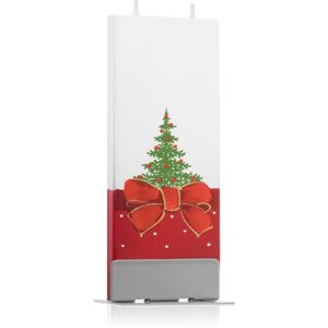 Flatyz Holiday Christmas Tree and Red Ribbon gyertya 6x15 cm