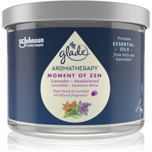 GLADE Aromatherapy Moment of Zen illatgyertya Lavender + Sandalwood 260 g