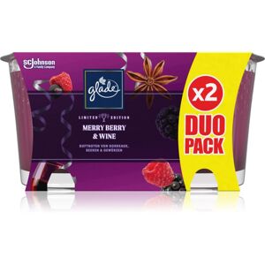 GLADE Merry Berry & Wine illatgyertya duo 2x129 g