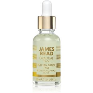 James Read Gradual Tan H2O Tan Drops önbarnító cseppek az arcra árnyalat Light/Medium 30 ml