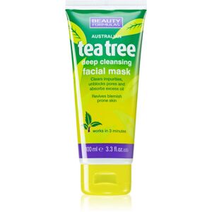 Beauty Formulas Tea Tree mélyen tisztító maszk 100 ml