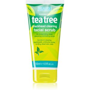 Beauty Formulas Tea Tree arctisztító peeling a problémás bőrre 150 ml