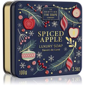 Scottish Fine Soaps Spiced Apple Luxury Soap luxus bar szappan alumínium dobozban 100 g