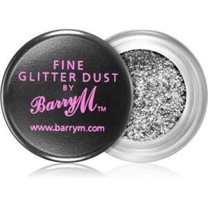 Barry M Fine Glitter Dust csillogó szemhéjfesték árnyalat Silver 10 g