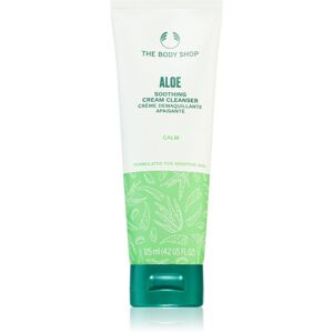 The Body Shop Aloe Soothing Cream Cleanser tisztító tej az arcbőr megnyugtatására 125 ml