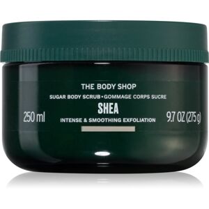 The Body Shop Shea cukros test peeling bambusszal 250 ml