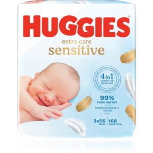 Huggies Extra Care Triplo nedves törlőkendők gyermekeknek 3x56 db