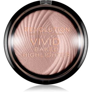 Makeup Revolution Vivid Baked égetett élénkítő púder árnyalat Peach Lights 7,5 g