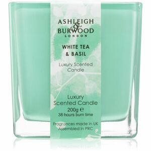 Ashleigh & Burwood London Life in Bloom White Tea & Basil illatgyertya 200 g
