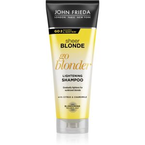 John Frieda Sheer Blonde Go Blonder világosító sampon szőke hajra 250 ml