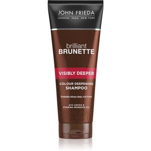 John Frieda Brilliant Brunette Visibly Deeper élénkítő sampon a barna árnyalatú hajra