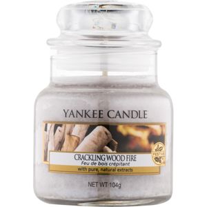 Yankee Candle Crackling Wood Fire illatos gyertya Classic kis méret 104 g