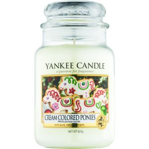 Yankee Candle Cream Colored Ponies illatos gyertya Classic nagy méret 623 g