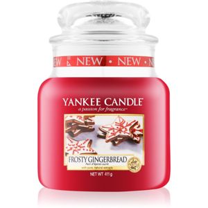 Yankee Candle Frosty Gingerbread illatos gyertya Classic kis méret 411 g