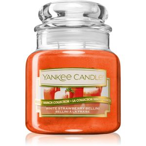 Yankee Candle White Strawberry Bellini illatos gyertya Classic kis méret