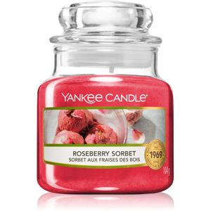 Yankee Candle Roseberry Sorbet illatos gyertya Classic kis méret 104 g