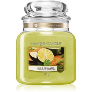Yankee Candle Lime & Coriander illatos gyertya 411 g